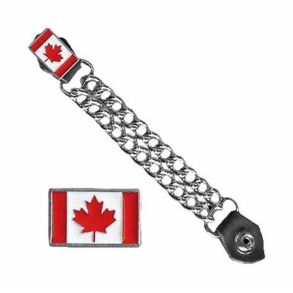 Hot Leathers Vest Extender - Canadian Flag VXC1008 4" 💸